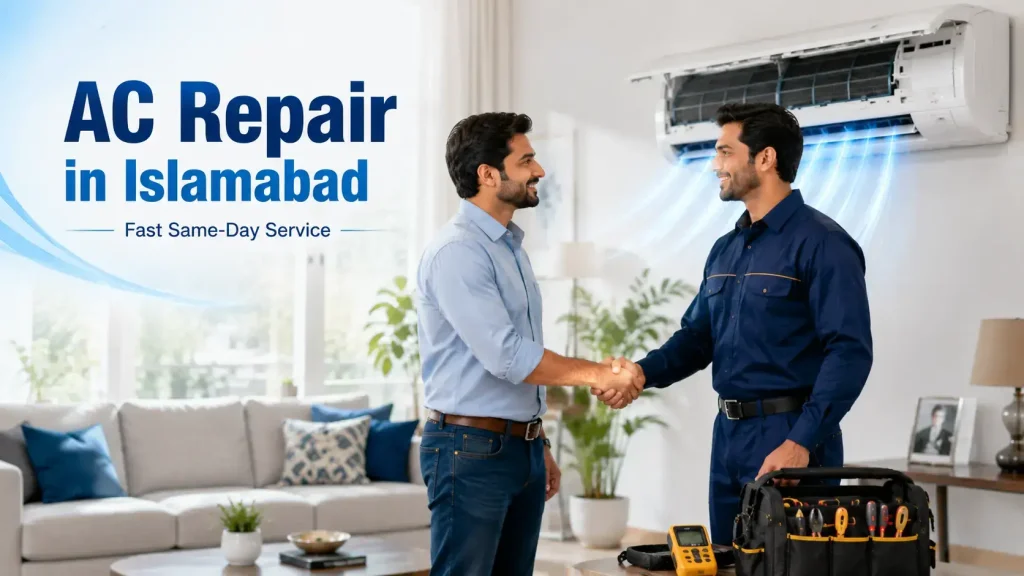 Same day AC repair in Islamabad by professional HVAC technicians
